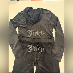 Black juicy couture sweat set